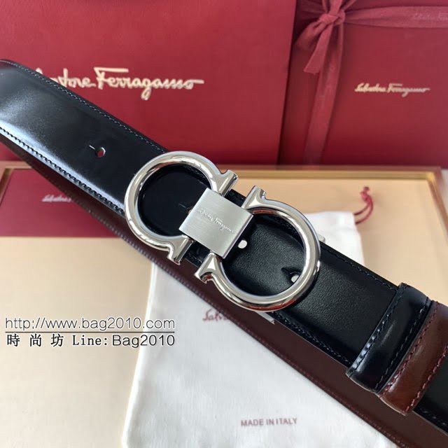 菲拉格慕男士皮帶 Ferragamo精品銅扣腰帶  jjp1950